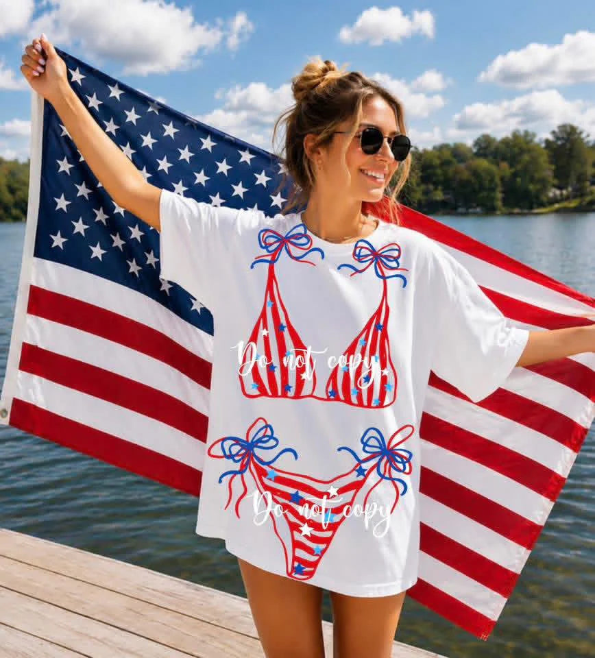 USA BIKINI TEE