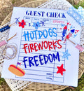 HOTDOGS FIREWORKS FREEDOM USA TEE